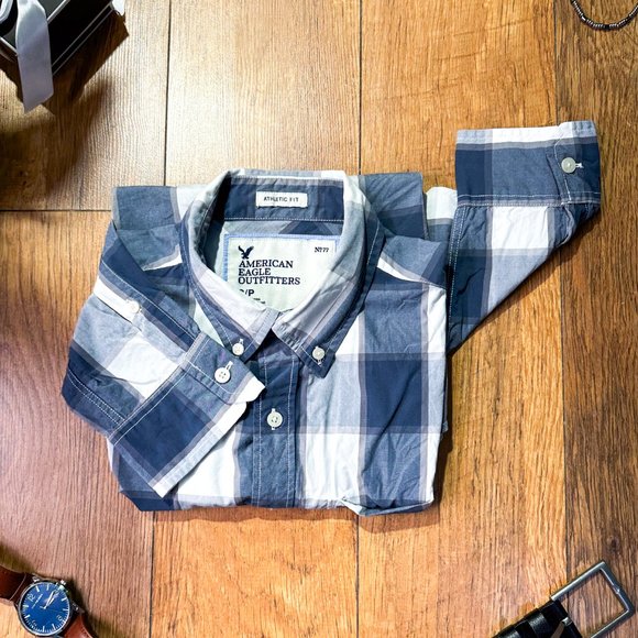 American Eagle- Cotton Mens Casual button down shirt - Picture 1 of 6